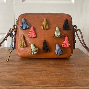 Fossil Piper Toaster Purse with Tassels